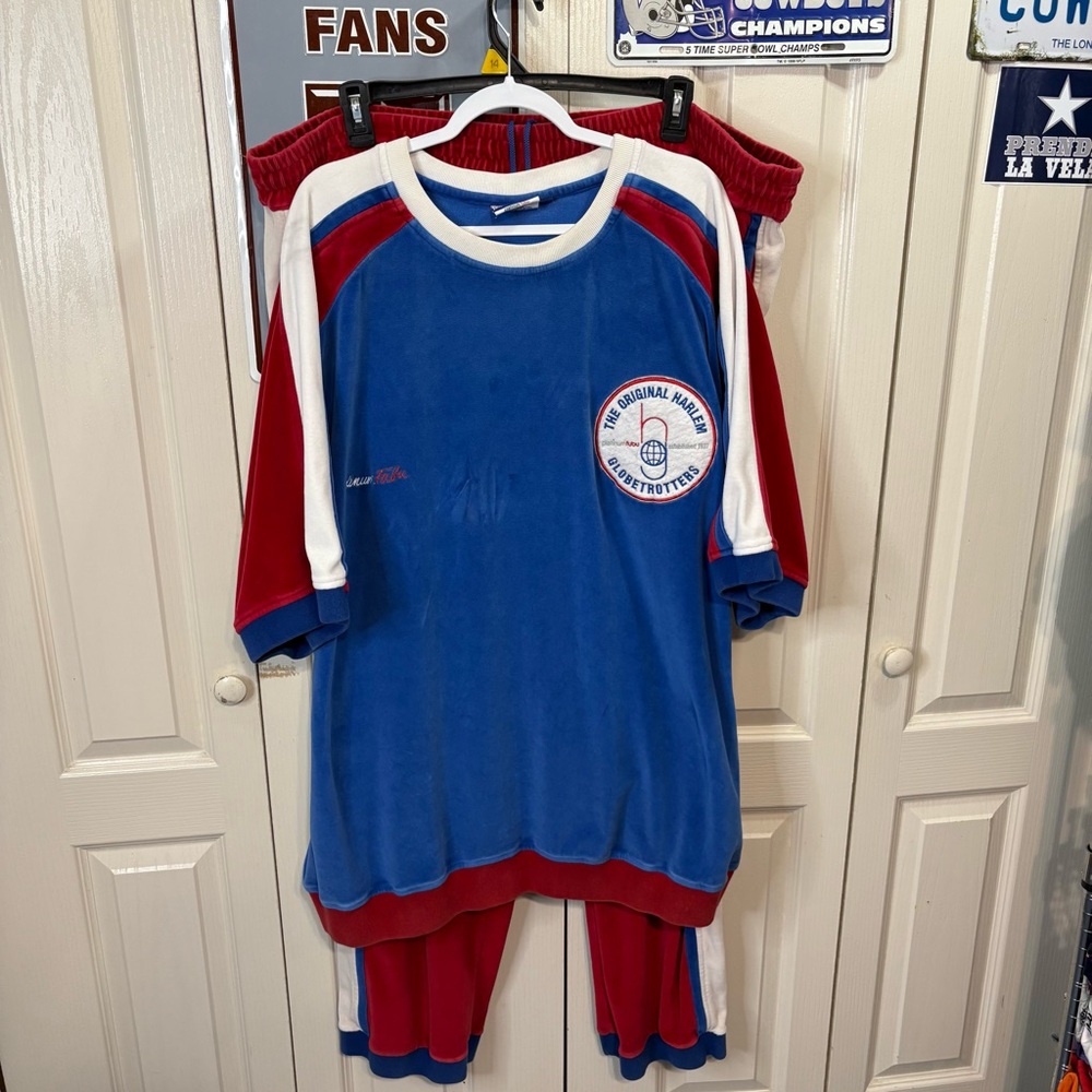 Harlem Globetrotters Platinum Fubu Set of Sweatpants and Sweatshirt